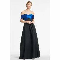 Sachin & Babi Kelli Gown - Blue/Black Dresses