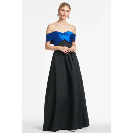 Sachin & Babi Kelli Gown - Blue/Black Dresses 1 Sachin & Babi Kelli Gown - Blue/Black Dresses