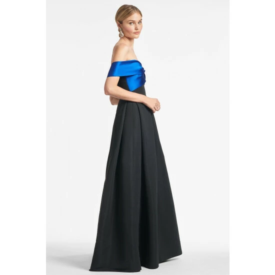 Sachin & Babi Kelli Gown - Blue/Black Dresses 2 Sachin & Babi Kelli Gown - Blue/Black Dresses - Image 2