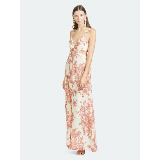 Sachin & Babi Hallie Dress Dresses Red/ivory Toile Print 2 Sachin & Babi Hallie Dress Dresses Red/ivory Toile Print - Image 2
