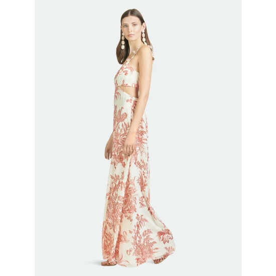 Sachin & Babi Hallie Dress Dresses Red/ivory Toile Print 4 Sachin & Babi Hallie Dress Dresses Red/ivory Toile Print - Image 4