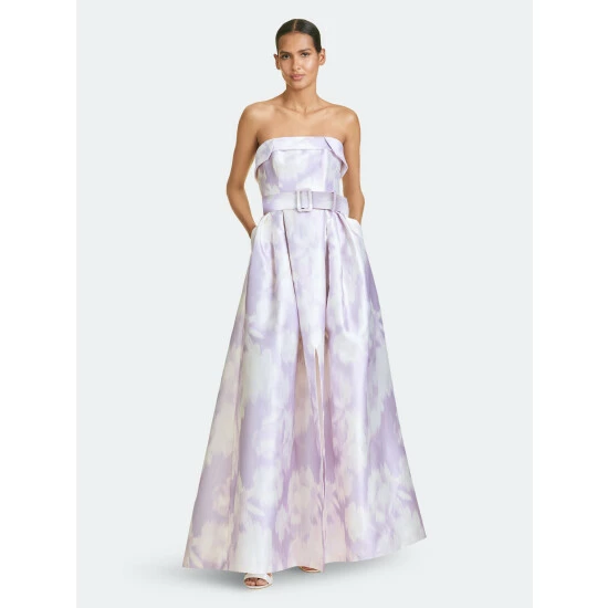 Sachin & Babi Brielle Gown Dresses Violet Ice Ikat Floral 1 Sachin & Babi Brielle Gown Dresses Violet Ice Ikat Floral