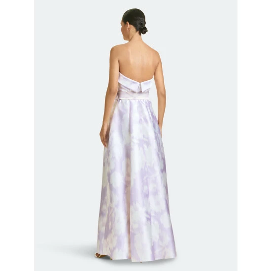 Sachin & Babi Brielle Gown Dresses Violet Ice Ikat Floral 3 Sachin & Babi Brielle Gown Dresses Violet Ice Ikat Floral - Image 3
