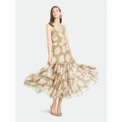 Sachin & Babi Dalia Dress Dresses Green Floral Ikat