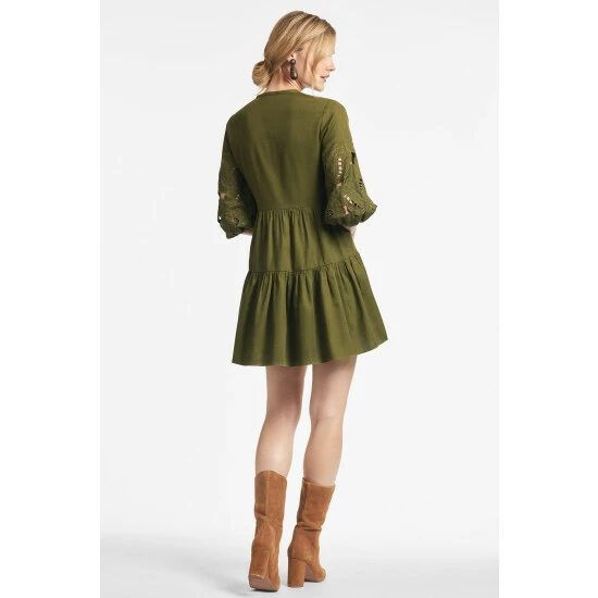 Sachin & Babi Kendall Dress Dresses Olive 4 Sachin & Babi Kendall Dress Dresses Olive - Image 4