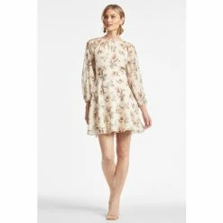 Sachin & Babi Bevvy Dress - Eggshell Venetia Petals Dresses
