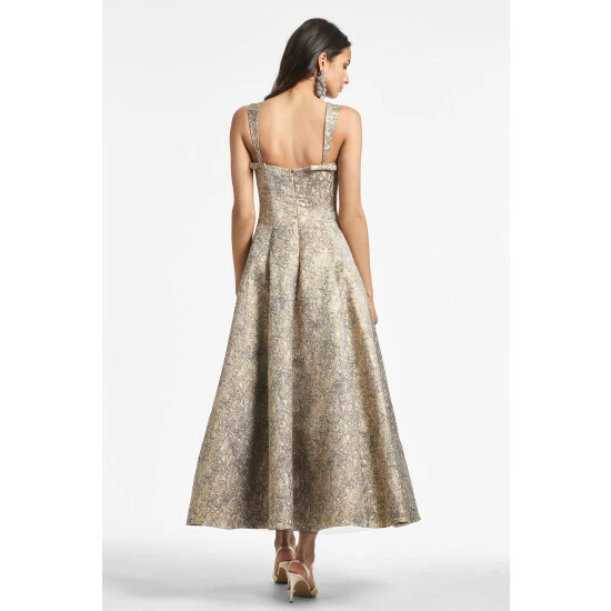 Sachin & Babi Audrey Gown Dresses Gilded Floral 5 Sachin & Babi Audrey Gown Dresses Gilded Floral - Image 5