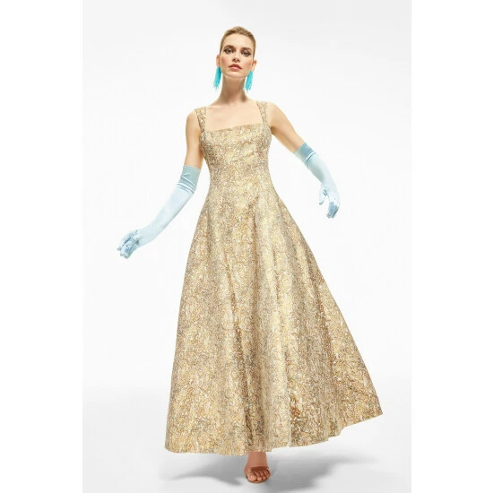 Sachin & Babi Audrey Gown Dresses Gilded Floral 6 Sachin & Babi Audrey Gown Dresses Gilded Floral - Image 6