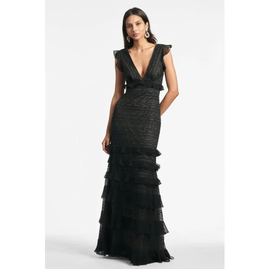 Sachin & Babi Serafina Gown Dresses Black 2 Sachin & Babi Serafina Gown Dresses Black - Image 2