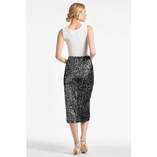 Sachin & Babi Talisa Skirt - Black Sequins Skirts 3 Sachin & Babi Talisa Skirt - Black Sequins Skirts - Image 3