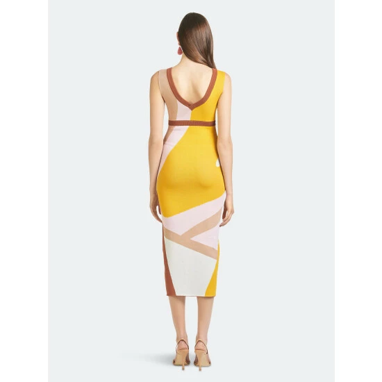 Sachin & Babi Malaina Knit Dress Dresses Brown 5 Sachin & Babi Malaina Knit Dress Dresses Brown - Image 5