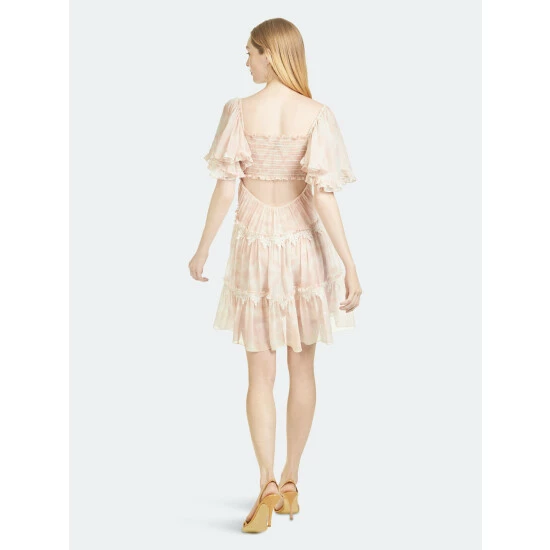 Sachin & Babi Melanie Dress - Shell Pink Shibori Dresses 3 Sachin & Babi Melanie Dress - Shell Pink Shibori Dresses - Image 3