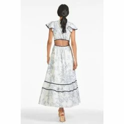Sachin & Babi Georgia Dress - Grey/Ivory Toile Print Dresses -Sachin & Babi Shop unnamed file 356