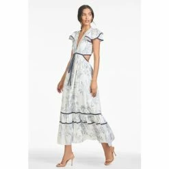 Sachin & Babi Georgia Dress - Grey/Ivory Toile Print Dresses -Sachin & Babi Shop unnamed file 357