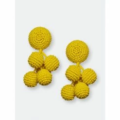 Sachin & Babi Mini Coconuts Earrings Merlot