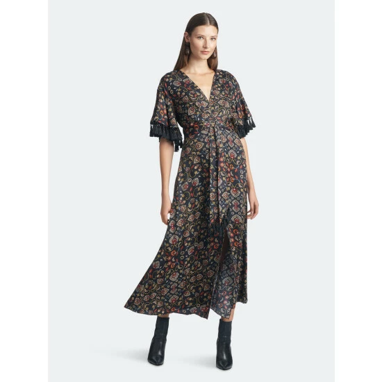 Sachin & Babi Jacynda Dress Dresses Black Swirl Motif Print 1 Sachin & Babi Jacynda Dress Dresses Black Swirl Motif Print