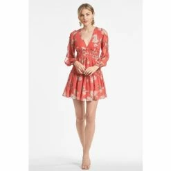 Sachin & Babi Keira Dress - Coral Venetia Petals Dresses