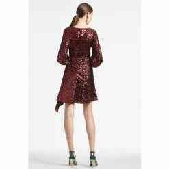 Sachin & Babi Delaney Dress - Bordeaux Dresses -Sachin & Babi Shop unnamed file 413