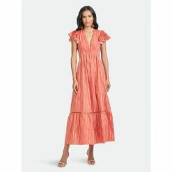 Sachin & Babi Georgia Dress Dresses Striped Orange Shibori -Sachin & Babi Shop unnamed file 428