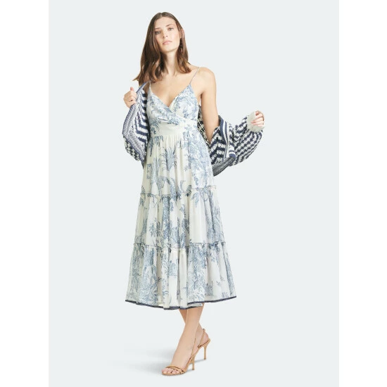 Sachin & Babi Dalia Dress Dresses Grey/ivory Toile Print 2 Sachin & Babi Dalia Dress Dresses Grey/ivory Toile Print - Image 2