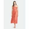 Sachin & Babi Reid Dress - Striped Orange Shibori Dresses