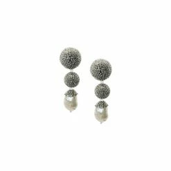 Sachin & Babi Maribel Earrings Clear Crystal/pearl