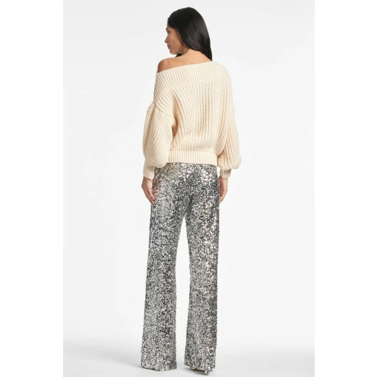 Sachin & Babi Kit Knit Sweater Sweatshirts & Sweaters Ivory 4 Sachin & Babi Kit Knit Sweater Sweatshirts & Sweaters Ivory - Image 4