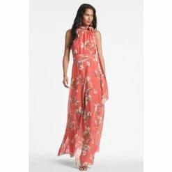 Sachin & Babi Selena Gown Dresses Coral Venetia Petals