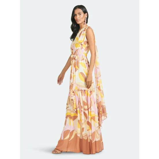 Sachin & Babi Tori Dress Dresses Pink/yellow Floral 3 Sachin & Babi Tori Dress Dresses Pink/yellow Floral - Image 3