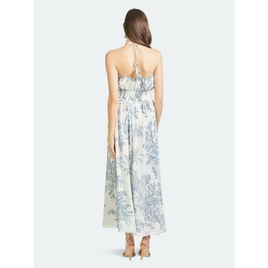 Sachin & Babi Tessa Dress Dresses Grey/ivory Toile Print 3 Sachin & Babi Tessa Dress Dresses Grey/ivory Toile Print - Image 3
