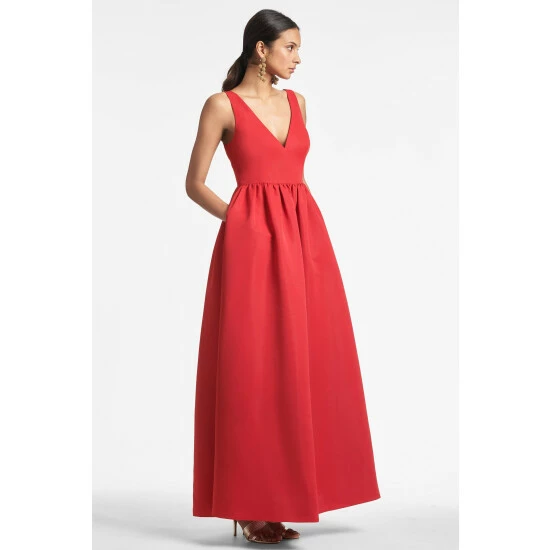 Sachin & Babi Katrina Gown - Cherry Red Dresses 2 Sachin & Babi Katrina Gown - Cherry Red Dresses - Image 2