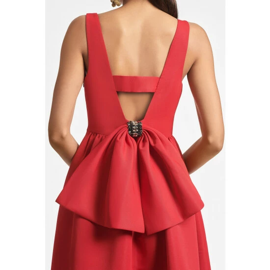 Sachin & Babi Katrina Gown - Cherry Red Dresses 4 Sachin & Babi Katrina Gown - Cherry Red Dresses - Image 4