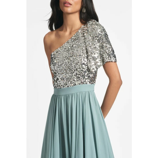 Sachin & Babi Jolie Gown - Silver Steel Blue Dresses 4 Sachin & Babi Jolie Gown - Silver Steel Blue Dresses - Image 4