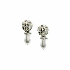 Sachin & Babi Elisha Earrings Clear Crystal/pearl