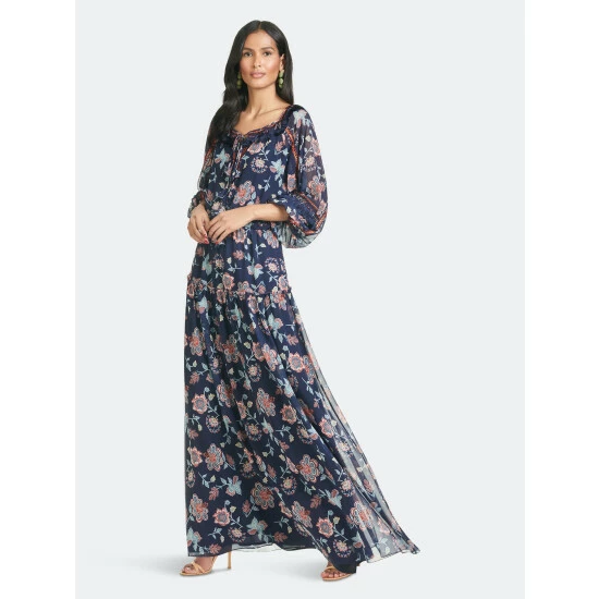 Sachin & Babi Dalton Dress - Eastern Gouache Botanical Dresses 2 Sachin & Babi Dalton Dress - Eastern Gouache Botanical Dresses - Image 2