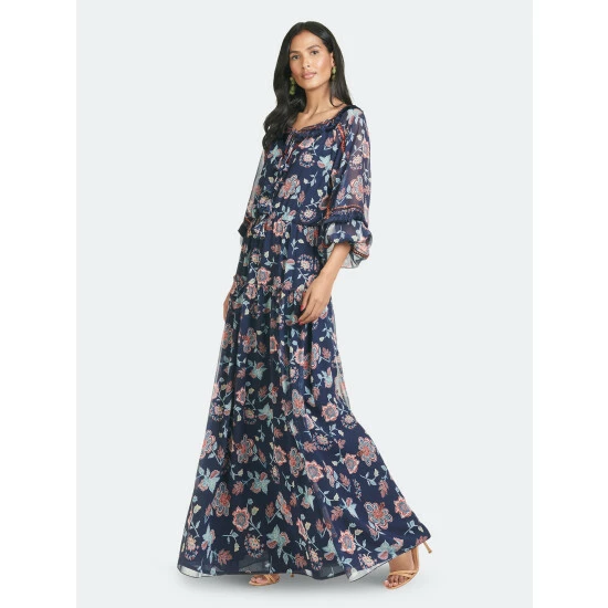 Sachin & Babi Dalton Dress - Eastern Gouache Botanical Dresses 3 Sachin & Babi Dalton Dress - Eastern Gouache Botanical Dresses - Image 3