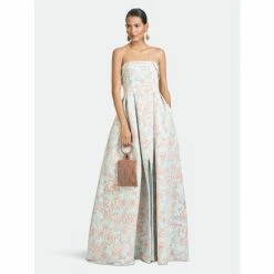 Sachin & Babi Brielle Gown Dresses Topaz Ikat Floral