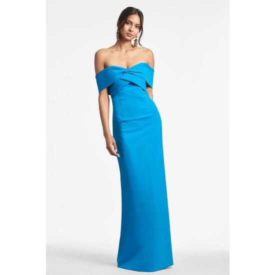 Sachin & Babi Bacall Gown - Ocean Blue Dresses 1 Sachin & Babi Bacall Gown - Ocean Blue Dresses