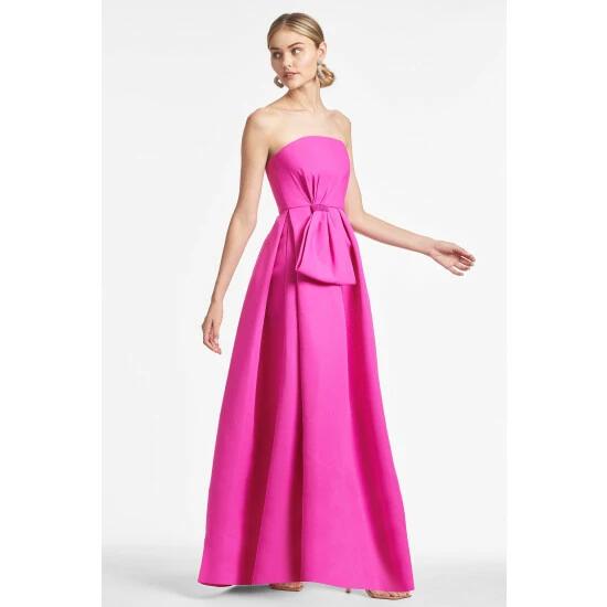 Sachin & Babi Ainsley Gown - Cerise Dresses 2 Sachin & Babi Ainsley Gown - Cerise Dresses - Image 2