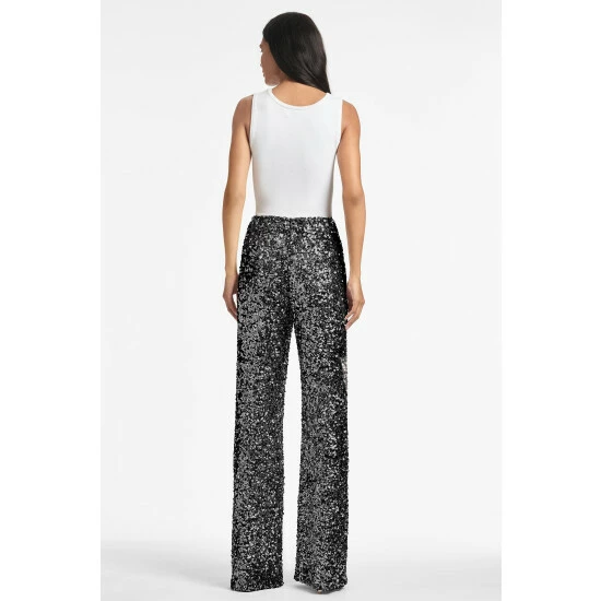Sachin & Babi Alli Pant - Black Sequins Pants 3 Sachin & Babi Alli Pant - Black Sequins Pants - Image 3