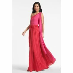Sachin & Babi Grace Gown Dresses Fuchsia/poppy Red