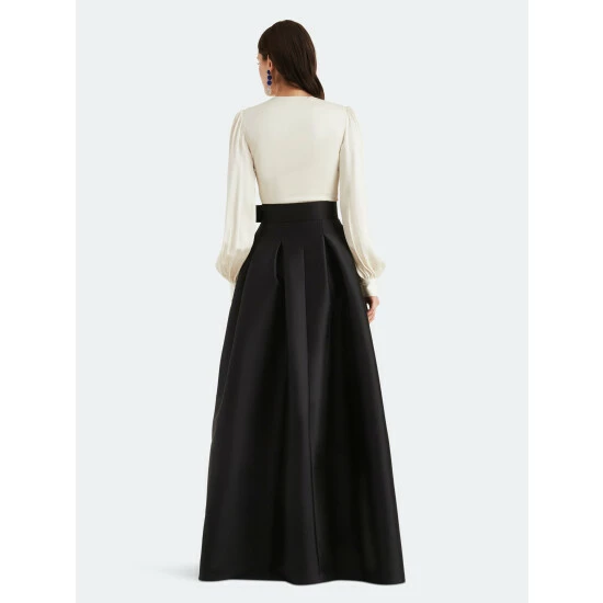 Sachin & Babi Zoe Gown - Ivory And Black Dresses 4 Sachin & Babi Zoe Gown - Ivory And Black Dresses - Image 4