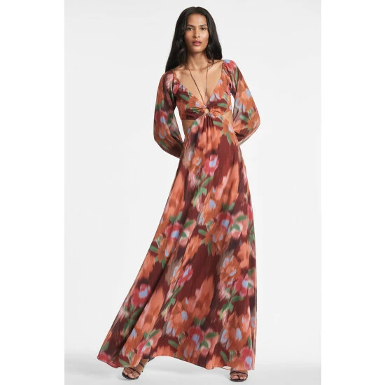 Sachin & Babi Cassandra Dress - Bordeaux Ikat Dresses 1 Sachin & Babi Cassandra Dress - Bordeaux Ikat Dresses