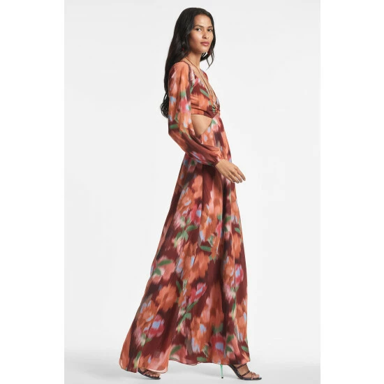 Sachin & Babi Cassandra Dress - Bordeaux Ikat Dresses 2 Sachin & Babi Cassandra Dress - Bordeaux Ikat Dresses - Image 2