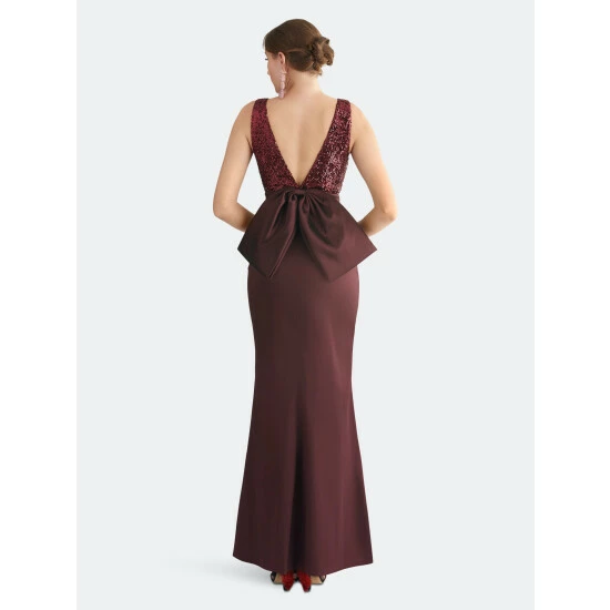 Sachin & Babi Topanga Gown Dresses Burgandy 2 Sachin & Babi Topanga Gown Dresses Burgandy - Image 2