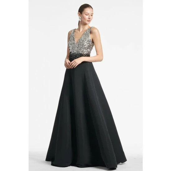 Sachin & Babi Caterina Gown Dresses Black 1 Sachin & Babi Caterina Gown Dresses Black