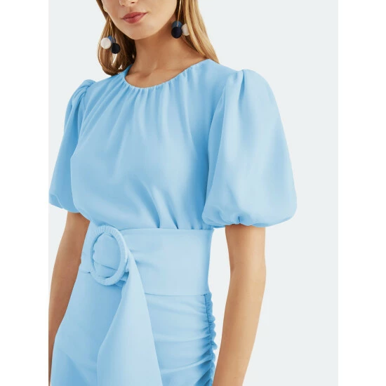 Sachin & Babi Camila Dress - Chambray Blue Dresses 2 Sachin & Babi Camila Dress - Chambray Blue Dresses - Image 2