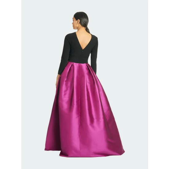 Sachin & Babi Desdemona Gown - Black/Magenta Dresses 3 Sachin & Babi Desdemona Gown - Black/Magenta Dresses - Image 3